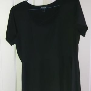 Black short sleeve dress